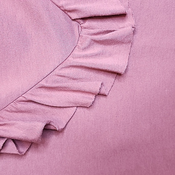 Torrid Soft Knits Sz 2  Mauve Fringe Top - Picture 5 of 8